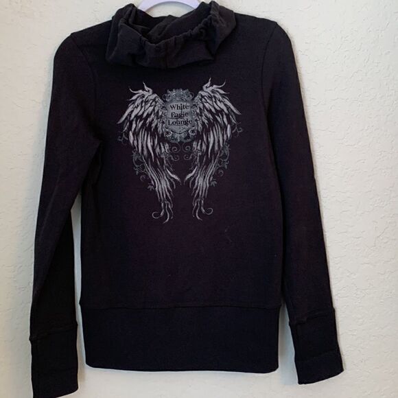 Bella Black Hoodie Sweatshirt Kids Size L - Picture 3 of 9